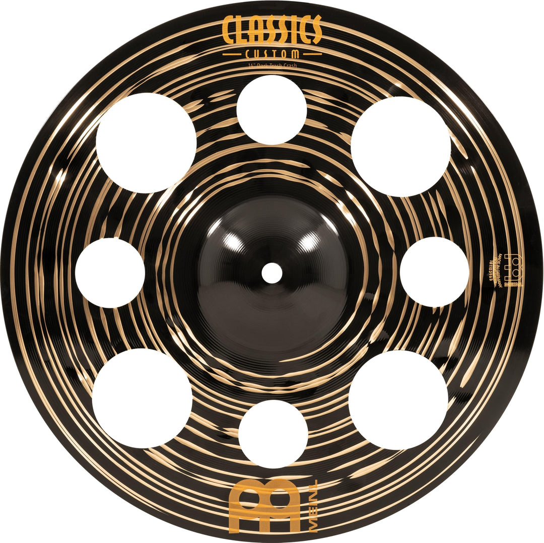 Meinl Cymbals Classics Custom Dark Trash Crash 14 Zoll (Video) Schlagzeug Becken (35,56cm) B12 Bronz