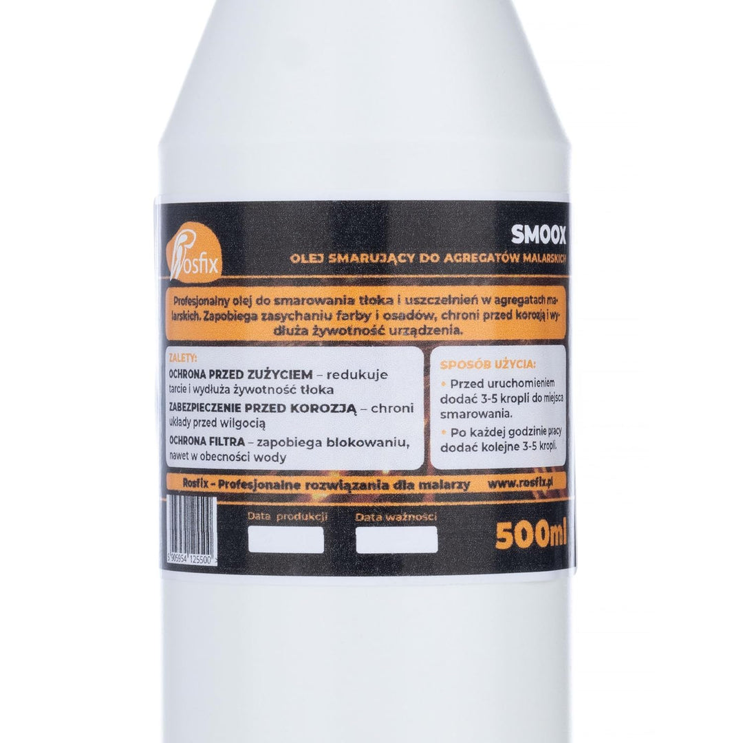 Smoox – Schmieröl für Farbspritzgeräte | 500 ml Kapazität | Reduziert Reibung, Korrosion und Ablager
