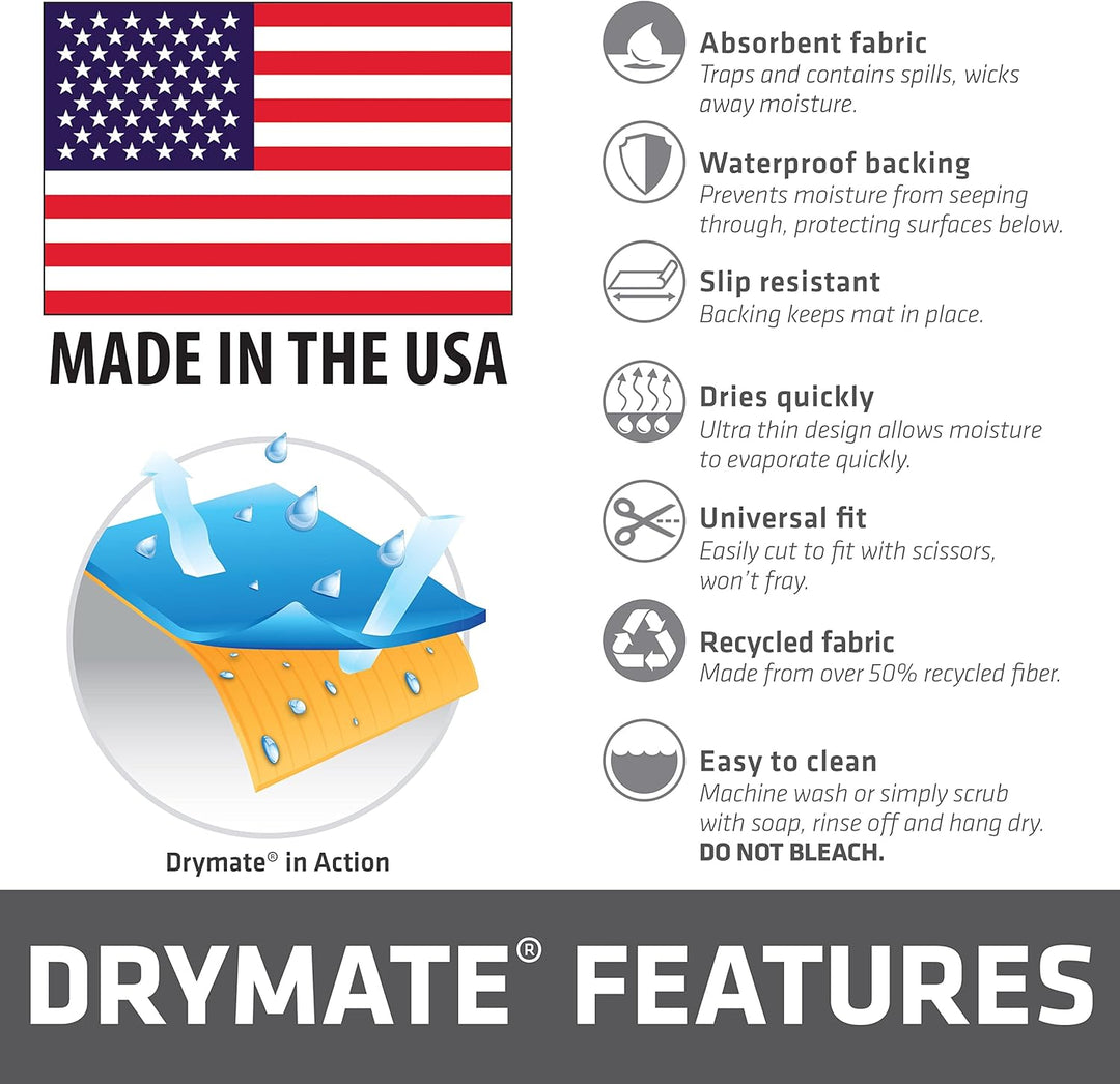 Drymate Premium XL Under The Sink Mat (24” x 59”), Cabinet Protection Mat, Shelf Liner - Absorbent/W