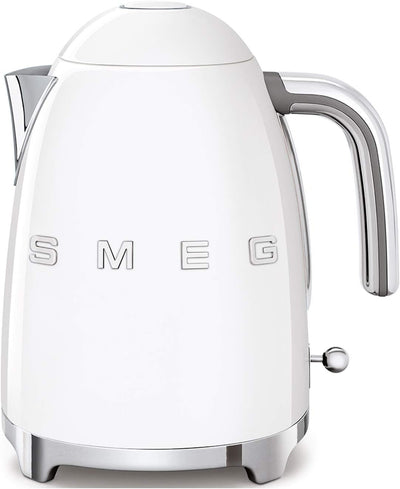 Smeg Elektrischer Wasserkocher KLF03WHEU, Edelstahl, 1.7 liters, Weiss, Weiss