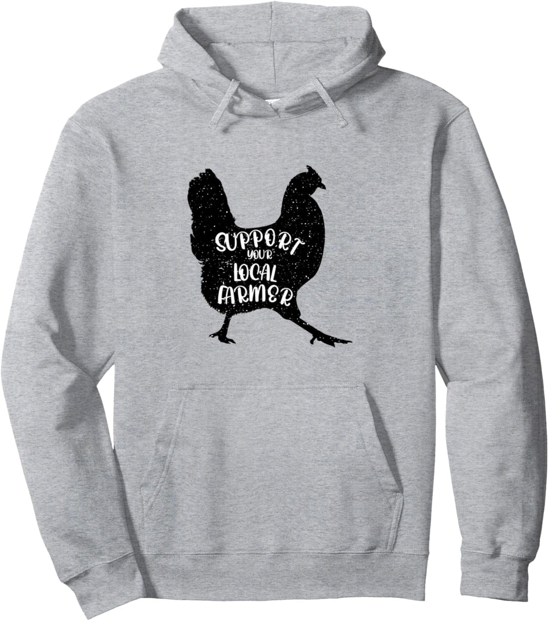 Bauernhof Tier Hahn Landwirt Huhn Pullover Hoodie