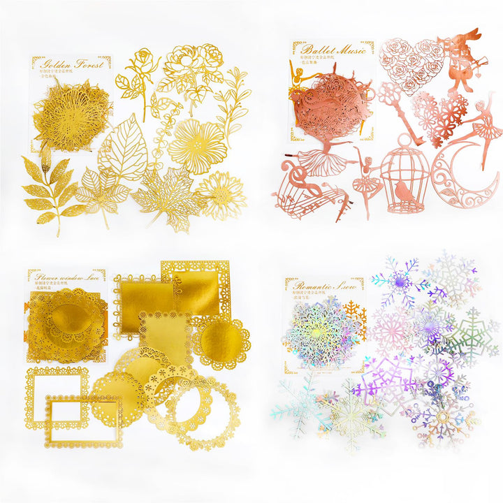 Scrapbooking Spitze Papier 40 Stücke Dekoratives Spitzenpapier Hohle Spitze Spitzenmuster für Scrapb