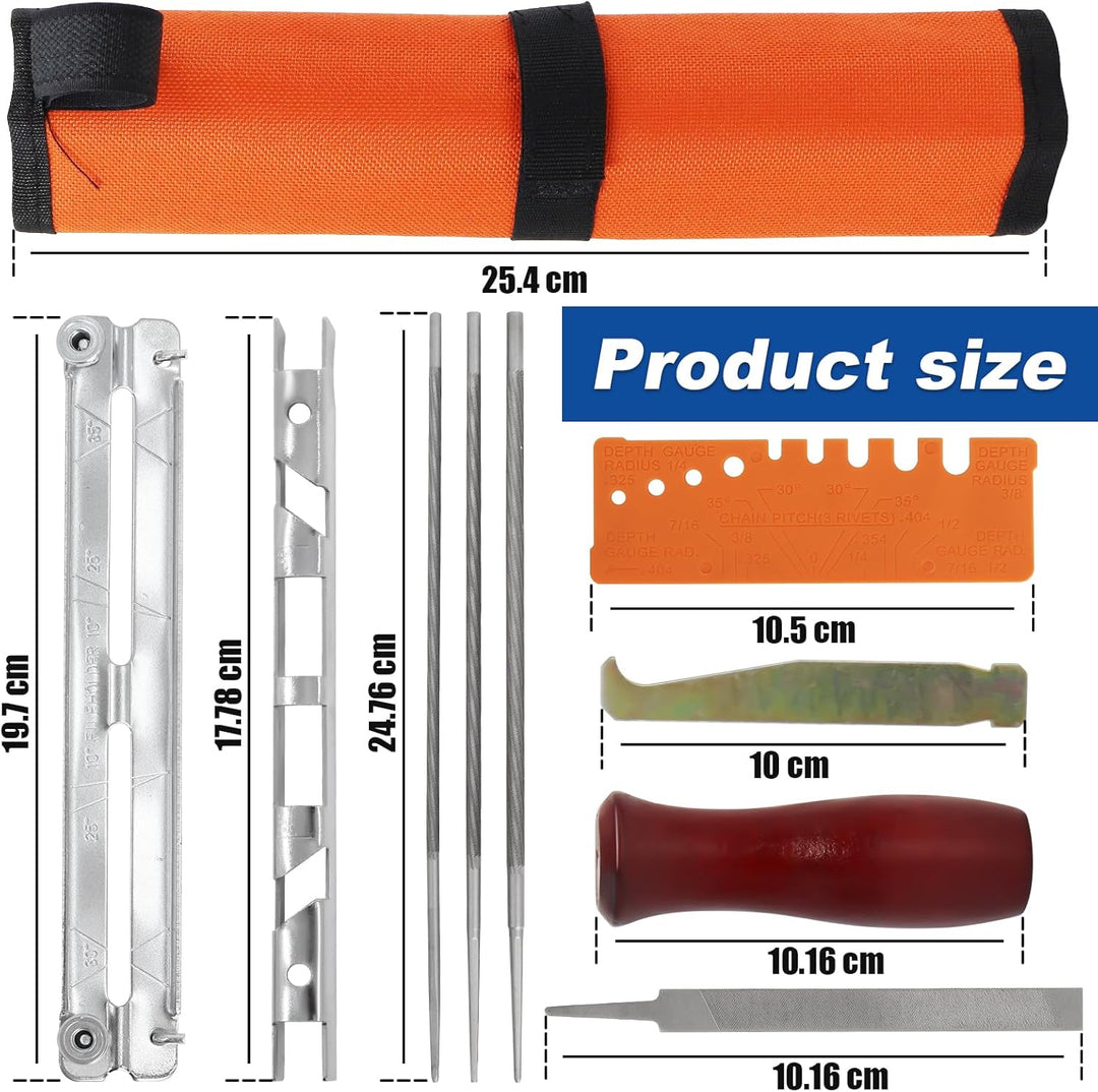 Kettensägen Schärffeilen Kit Universal Kompatibel mit Sti-hl Kettensäge mit 5/32" & 3/16" & 7/32" Da