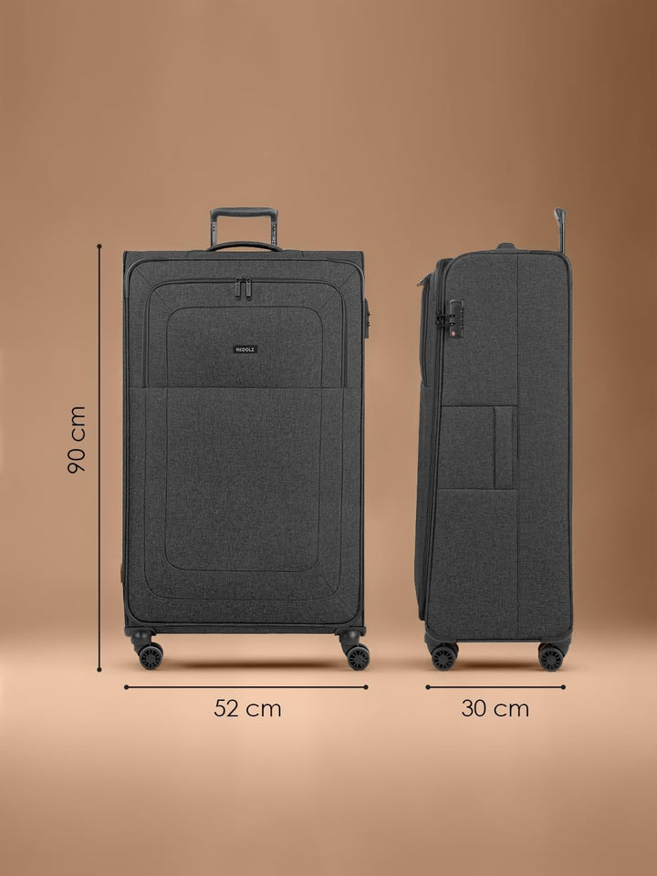 REDOLZ sehr grosser XL 4-Rollen Koffer 52 x 30 x 90 cm [Sondergrösse] Check-in Trolley mit TSA-Schlo