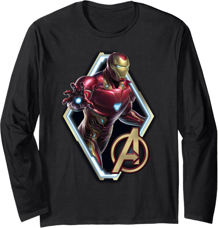 Marvel Avengers Iron Man Diamond Portrait Langarmshirt