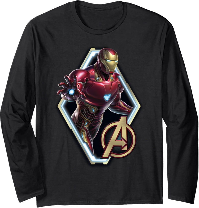 Marvel Avengers: Endgame Iron Man Tech Frame Portrait Langarmshirt