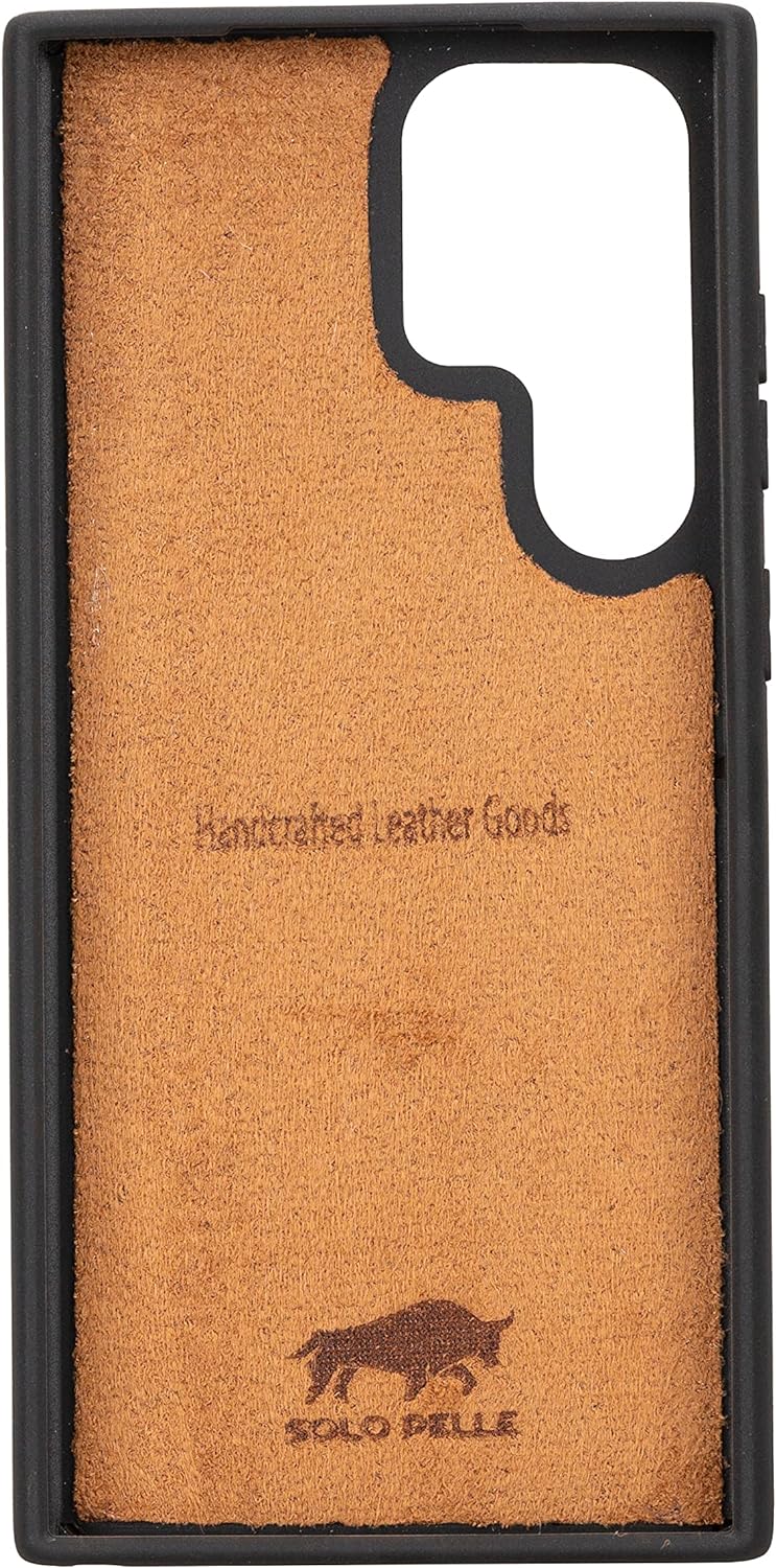 Solo Pelle Lederhülle für das Samsung Galaxy S23 Ultra Hülle aus echtem Leder, Model: Stanford (Cogn