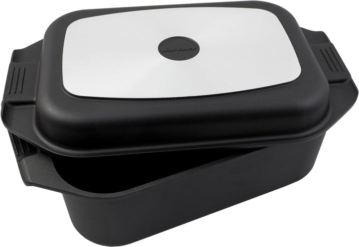 Karcher Bräter 2in1 (Aluguss, 8,7 Liter, inkl. Deckel und Topfhandschuhen) schwarz nicht induktionsg