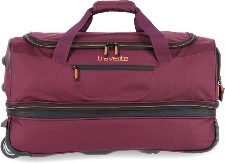 travelite 2-Rad Trolley Reisetasche Gr. S mit Dehnfalte, Gepäck Serie BASICS: Weichgepäck Reisetasch