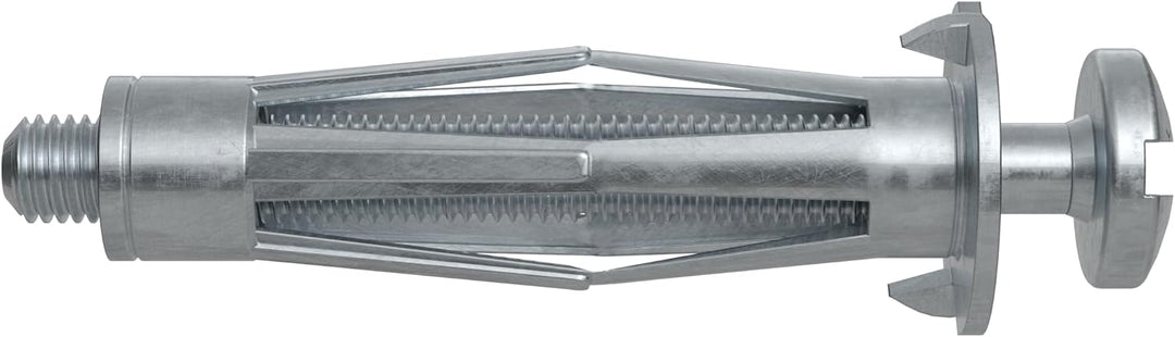 fischer MEISTER-BOX Hohlraumdübel, Sortimentsbox mit 50 Hohlraummetalldübeln und Schrauben, praktisc