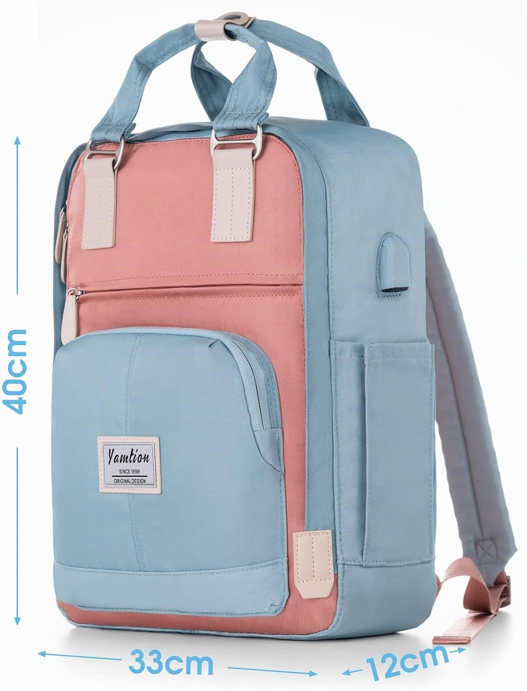YAMTION Schulrucksack Mädchen Teenager 15,6 Zoll,Schultasche Frauen Rucksack Schule Schulranzen Mädc