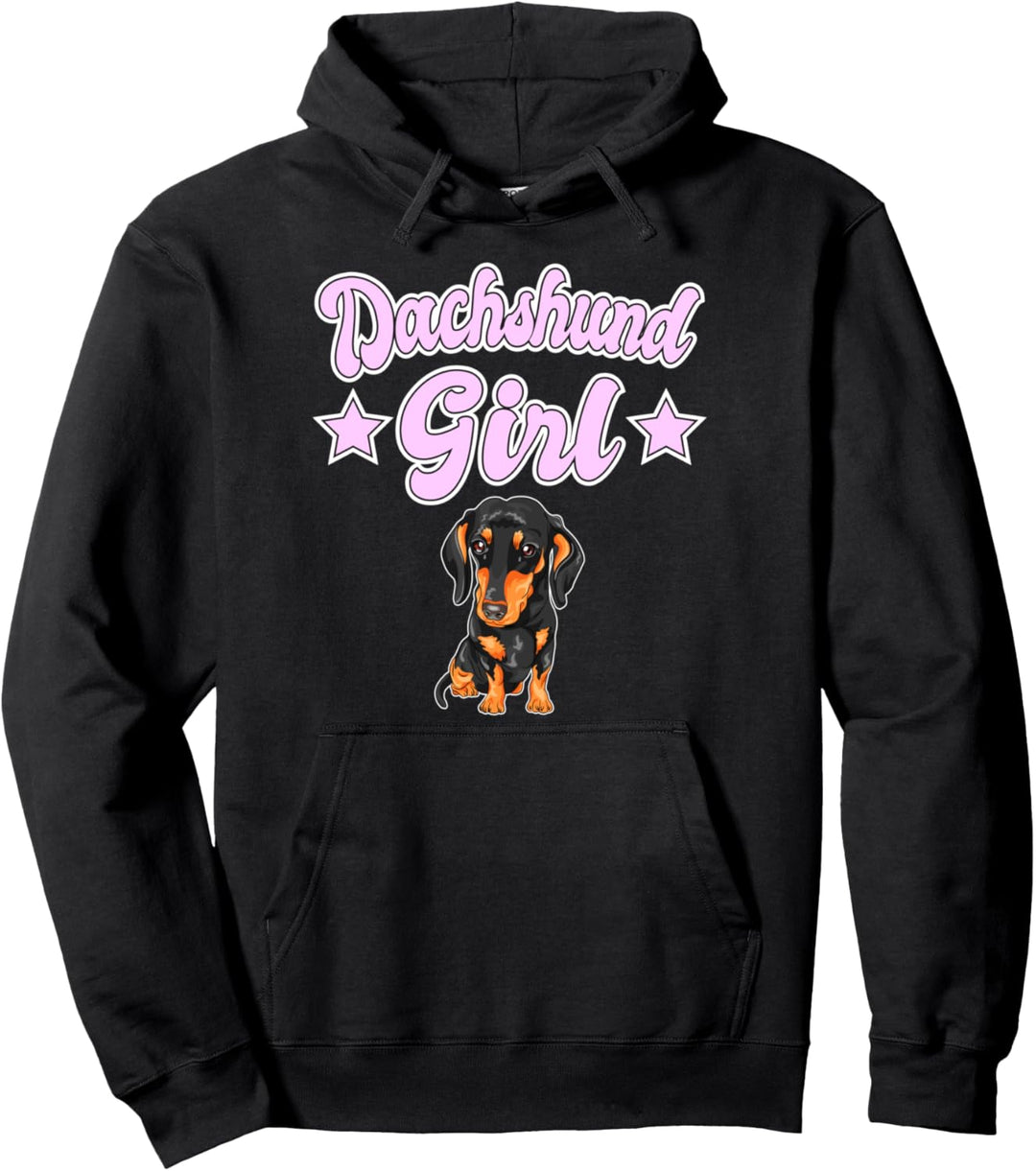Kinder Dackel Mädchen Dachshund Girl Geschenk Dackel Pullover Hoodie
