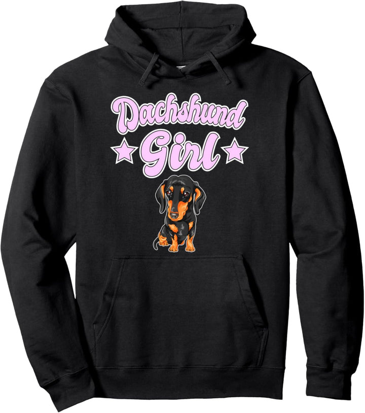 Kinder Dackel Mädchen Dachshund Girl Geschenk Dackel Pullover Hoodie