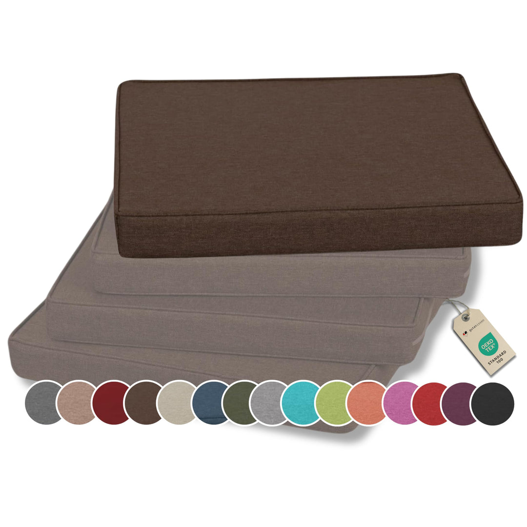 Gutekissen® Stuhlkissen Polsterauflage Auflage für Stühle/Bänke für Haus und Garten Sitzauflage Gart