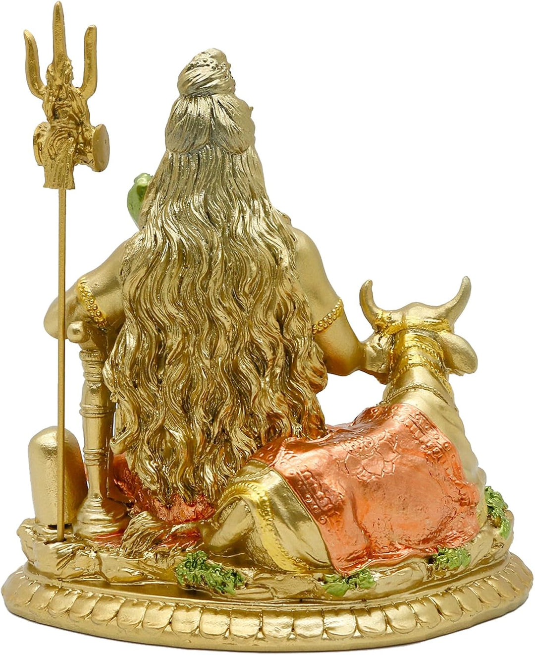 Indien Gott Herr Shiva Idol Statue mit Kuh Nandi – Hindu-Gott Indischer Heimtempel Mandir Pooja Arti