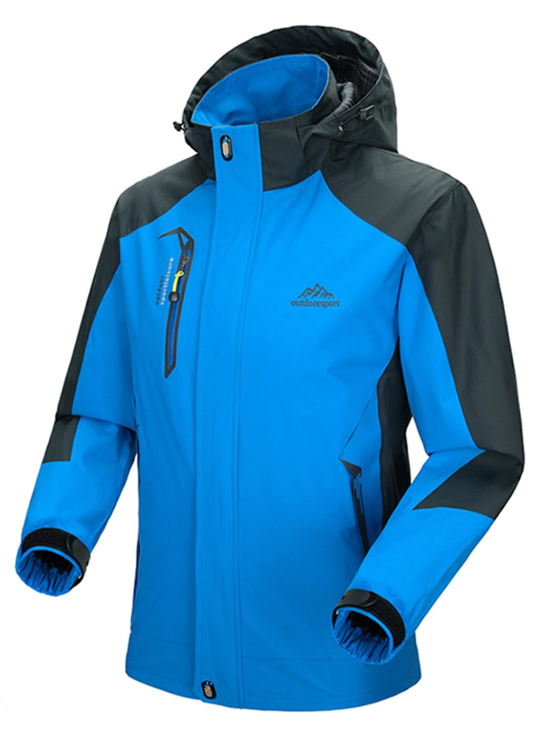 YSENTO Herren Regenjacke Wasserdichte Outdoor Atmungsaktive Wandern Funktionelle Softshell Winddicht