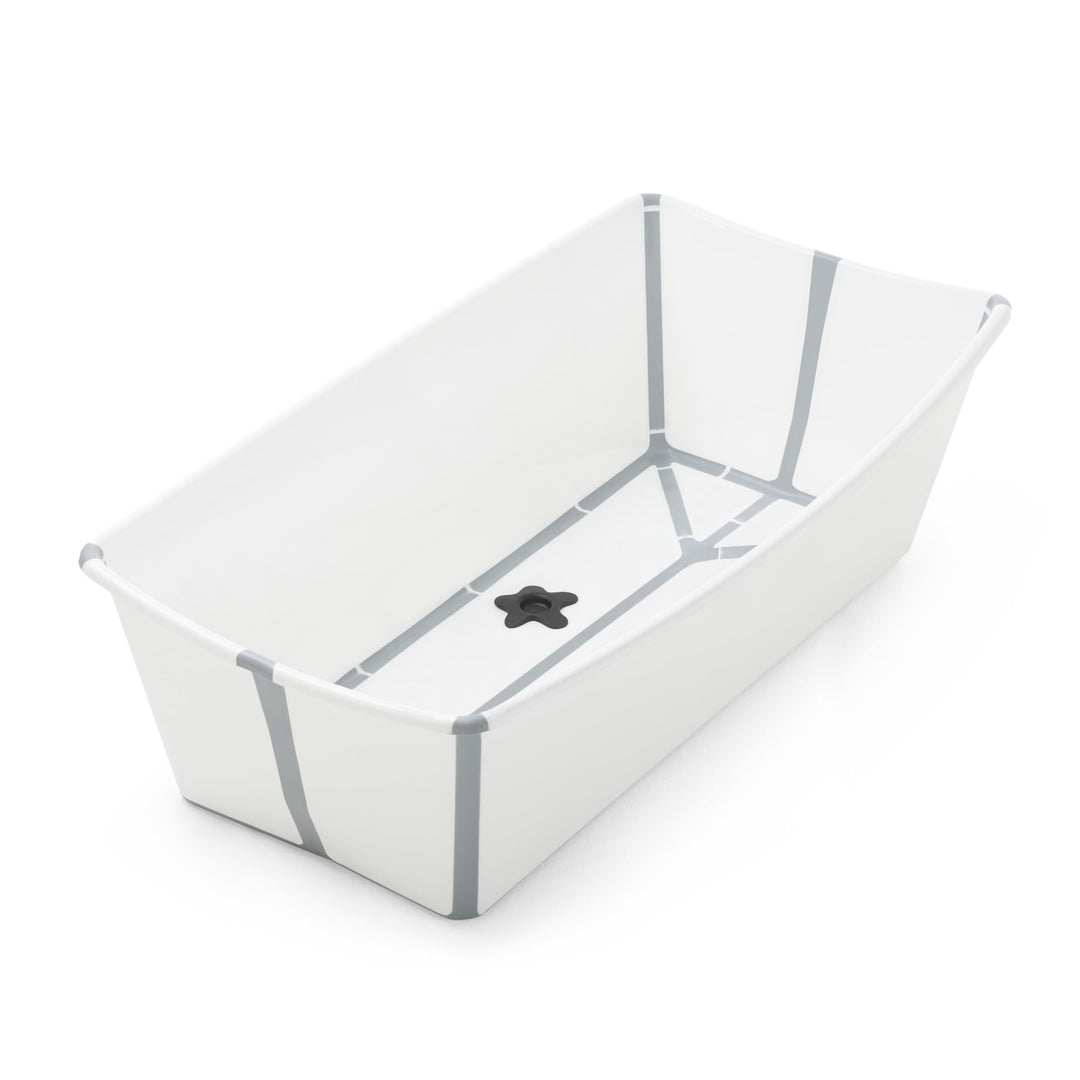 Stokke Flexi Bath XL, White –Geräumige faltbare Babybadewanne – Leichte Konstruktion & einfach zu ve