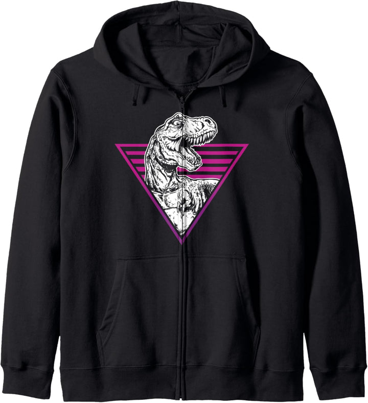 Vaporwave Dinosaurier T Rex Dino Fan Dinosaurier Vaporwave Kapuzenjacke