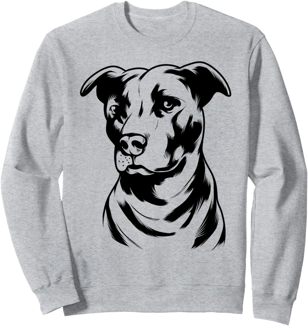 Pitbull Terrier Hund Hunderasse Geschenk Damen Herren Sweatshirt