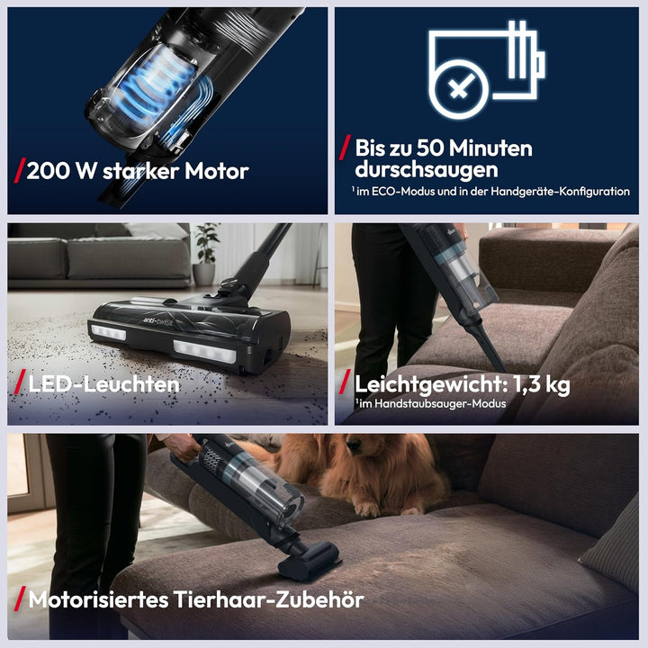 Hoover Akku-Staubsauger kabellos HF1 CORE Pet mit Turbodüse für Tierhaare, Handstaubsauger mit max.