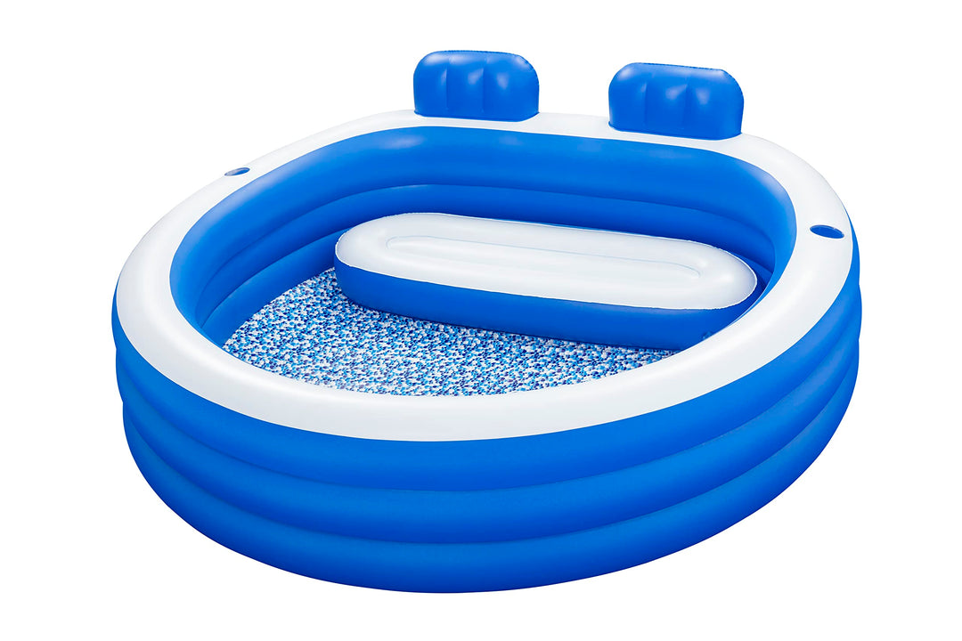 Bestway Splash Paradise Family Pool 231 x 219 x 79 cm Blau, Blau