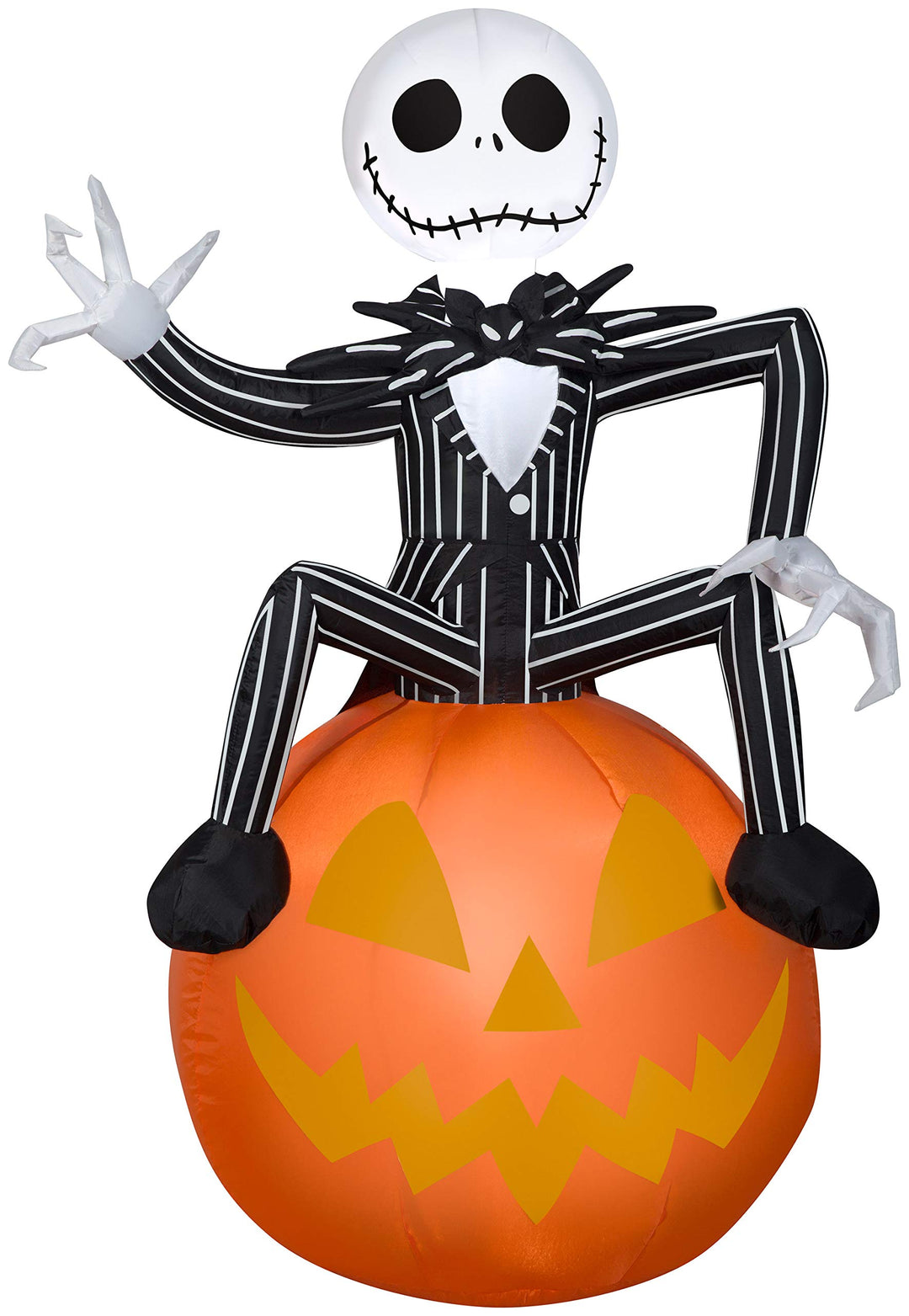 Gemmy Airblown Aufblasbarer Nightmare Before Christmas Jack Skellington auf Kürbis, Disney, 1,1 m