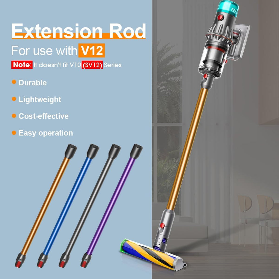 Saugrohr für Dyson V12 Detect Slim & V9 Motorbar Staubsauger, 74CM (Orange), Orange