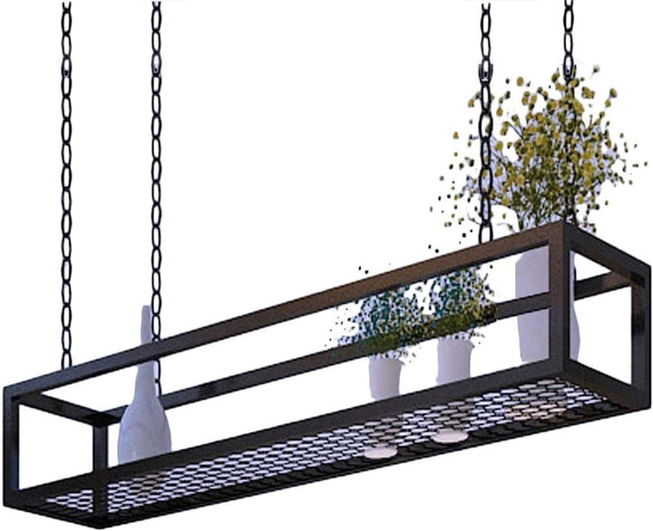 CUEYU Deckenregal Hängend Küche kücheninsel Pot Pan Rack Hängende Regale Kreative Decken-blumenständ