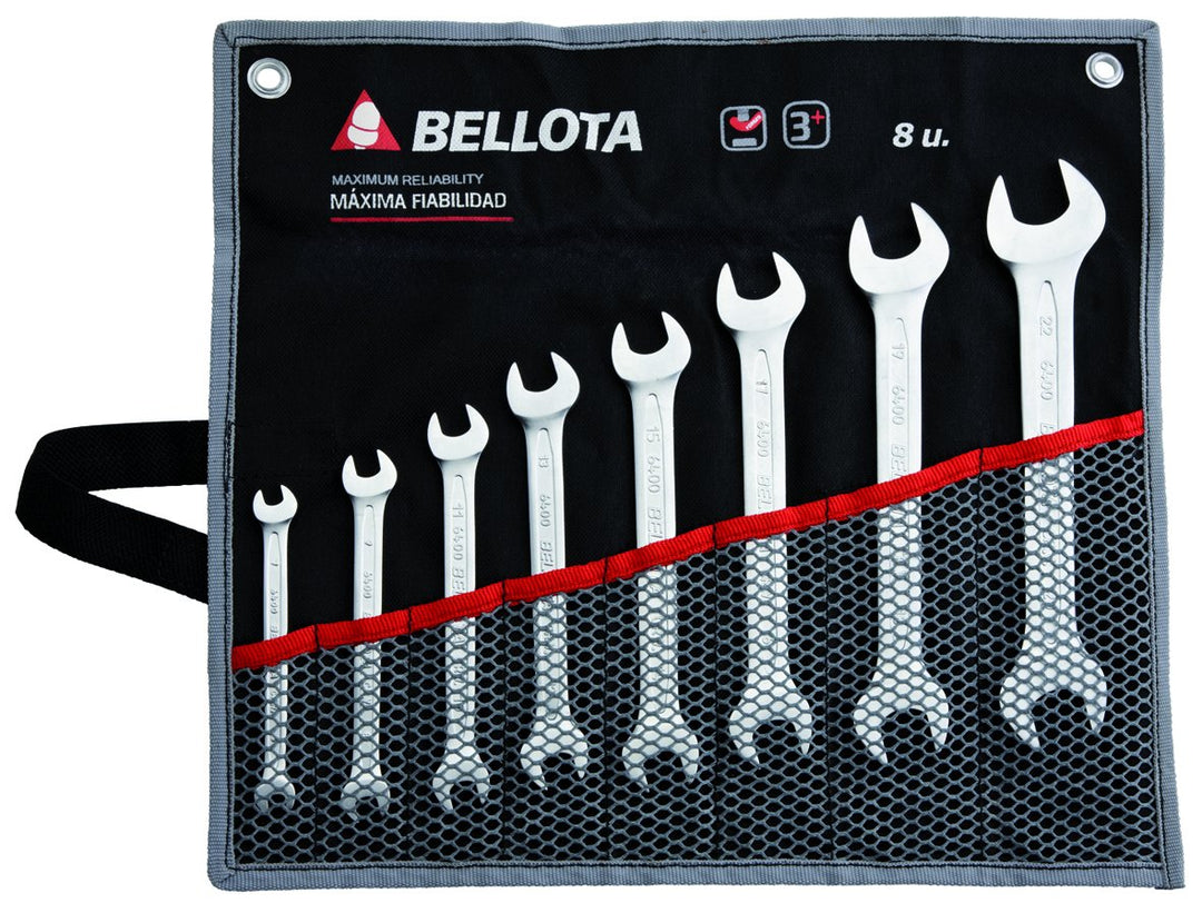 Bellota 6490-8 BS Schraubenschlüssel-Satz, gehärtetes Nylon, 8 Stück 8 llaves Tasche, 8 llaves Tasch