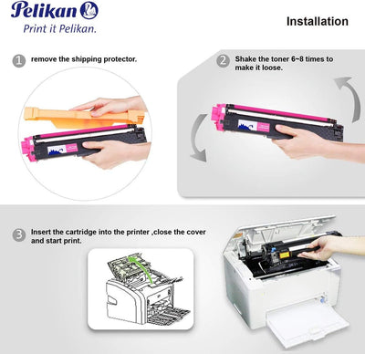 Pelikan Toner ersetzt Brother TN-245Y/246Y (passend für Drucker Brother HL 3140CW, 3170CDW; HL 3142