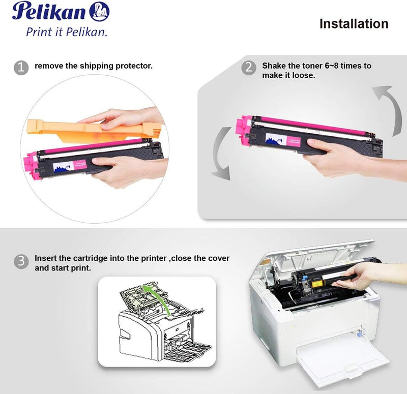 Pelikan Toner ersetzt Brother TN-245Y/246Y (passend für Drucker Brother HL 3140CW, 3170CDW; HL 3142