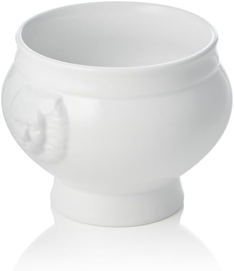 Löwenkopfterrine Set, Ø 10,5 cm, 400 ml, Set á 6 Stück, Porzellan