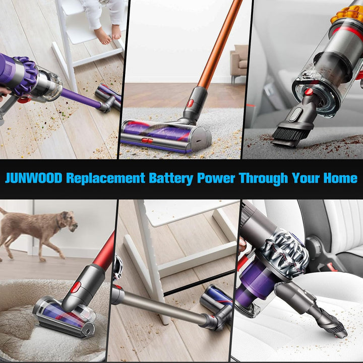 V7 Akku für Dyson V7 SV11 225403, Ersatzakku integriertes LCD Display | Ersatzakku Kompatibel mit Dy