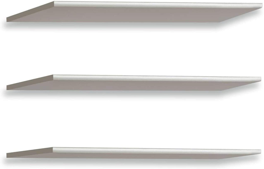 FORTE 3-er Einlegebödenset, Holzwerkstoff, Grau, 57.7 x 42 x 1.5 cm Grau 57.7 x 42 x 1.5 cm, Grau 57