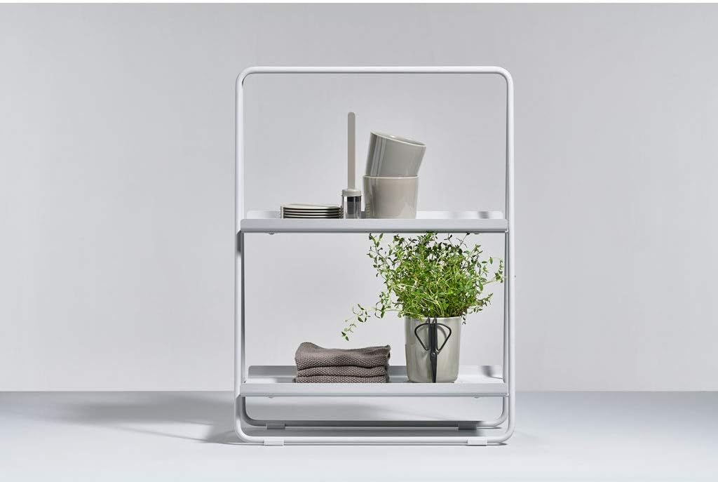 Zone Denmark A-Table Kleines Regal, Standregal aus Metall, 43 x 23 x 58 cm, Schwarz 58cm Schwarz, 58