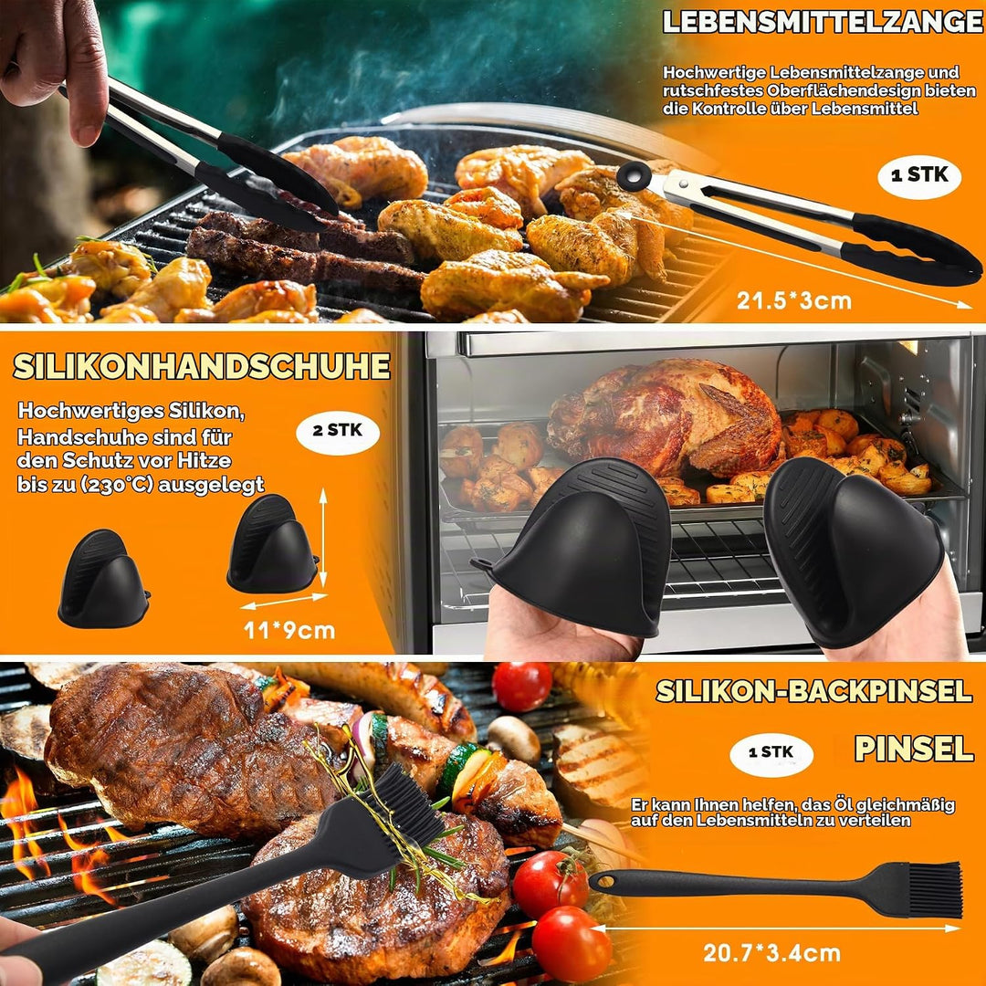 119PCS Ninja Heissluftfritteuse Zubehör, Ninja Air fryer Zubehör für Ninja Double Stack XL SL400EU 9