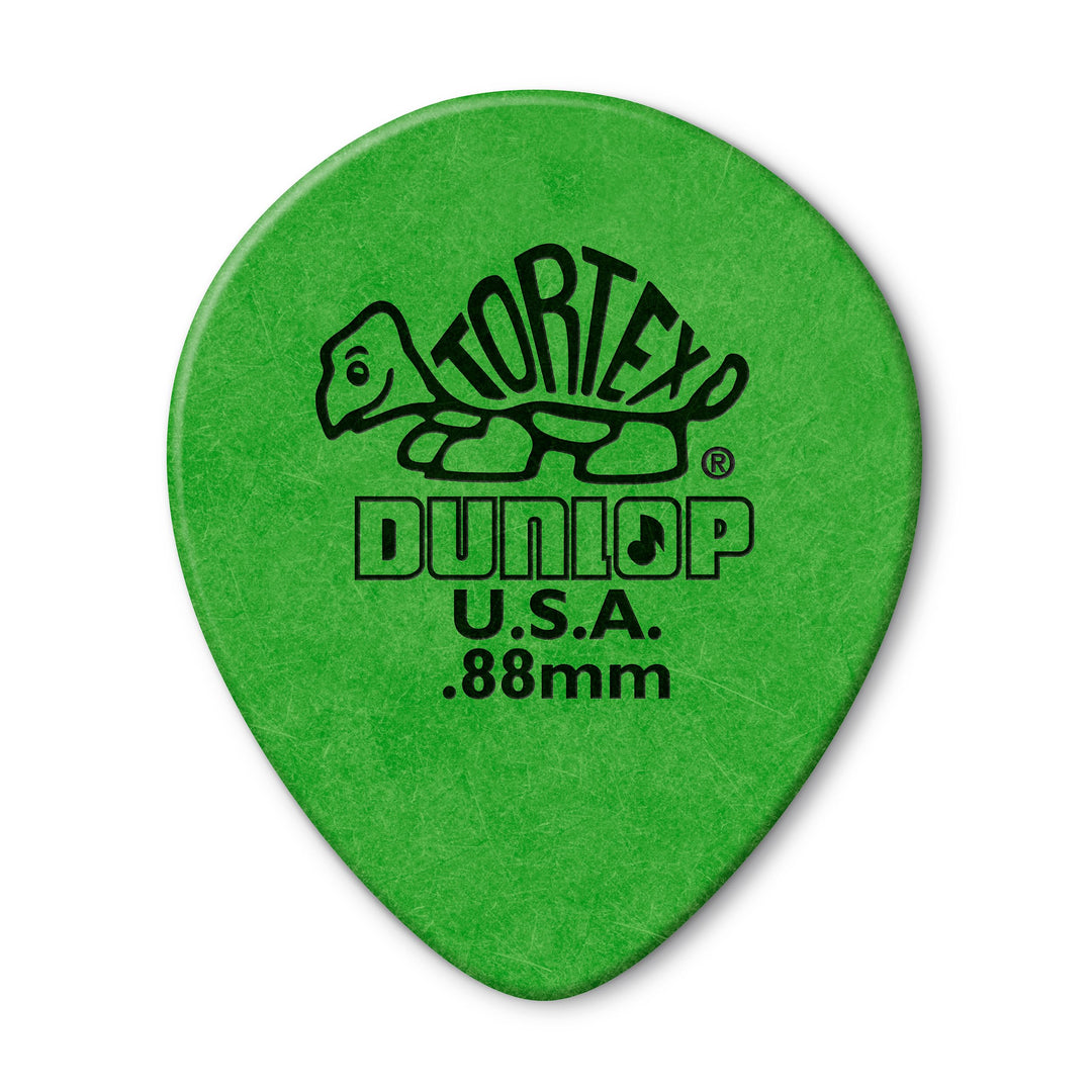 Dunlop 413R.88 Tortex® Tear Drop, grün, 88 mm, 72/Beutel .88mm, .88mm
