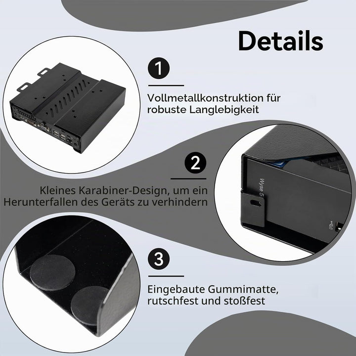 Shinar Metall halter Kompatibel mit Dell Mini-PC-Halterung Montagebügel Form Factor Gehäuse, VESA-Ha