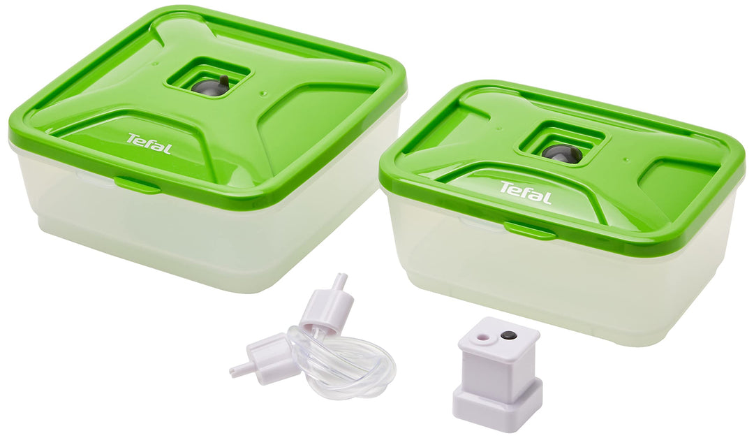 Tefal XA258010 Vakuumbehälter für Vacupack Plus, Kunststoff, Grün, 17 x 16 x 15 cm
