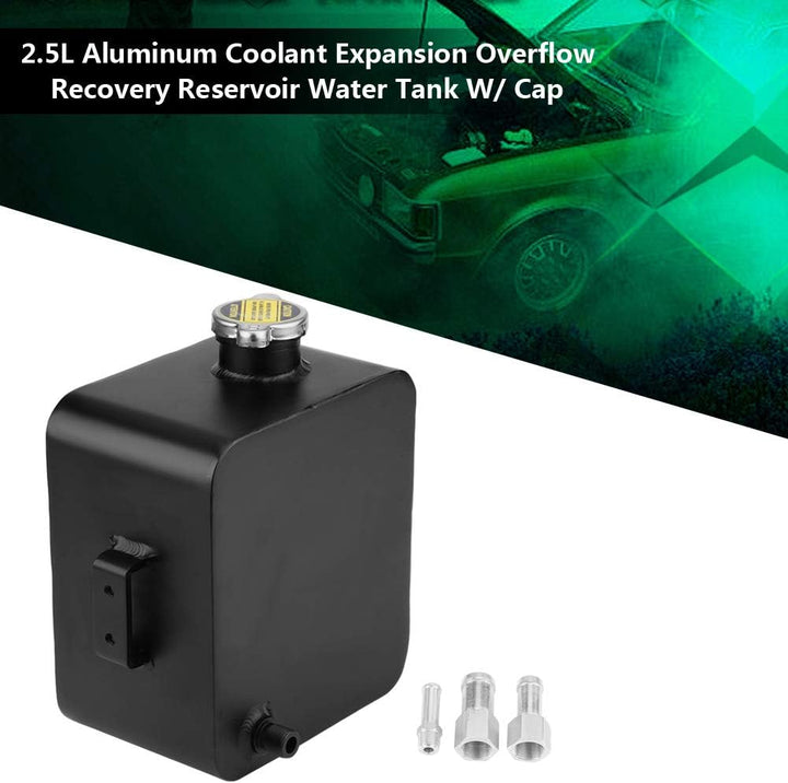 Universeller Kühlmittel Ausdehnungsbehälter, 2,5 l Aluminium Kühler-Kühlmittel Rückgewinnungs Überla