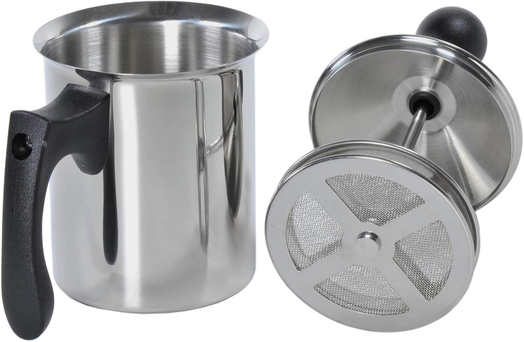 ILSA Breakfast! Milchaufschäumer, Doppelfilter, Edelstahl 18/10, Tassen 3, cl 40