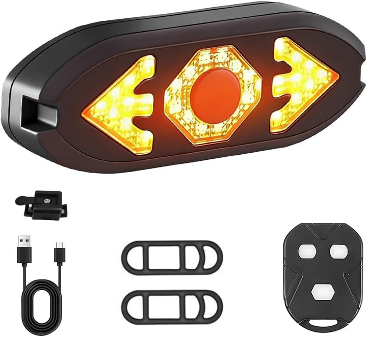 Blinker E Scooter, IPX4 USB Wiederaufladbar E Scooter Blinker mit Funkfernbedienung & Automatische B