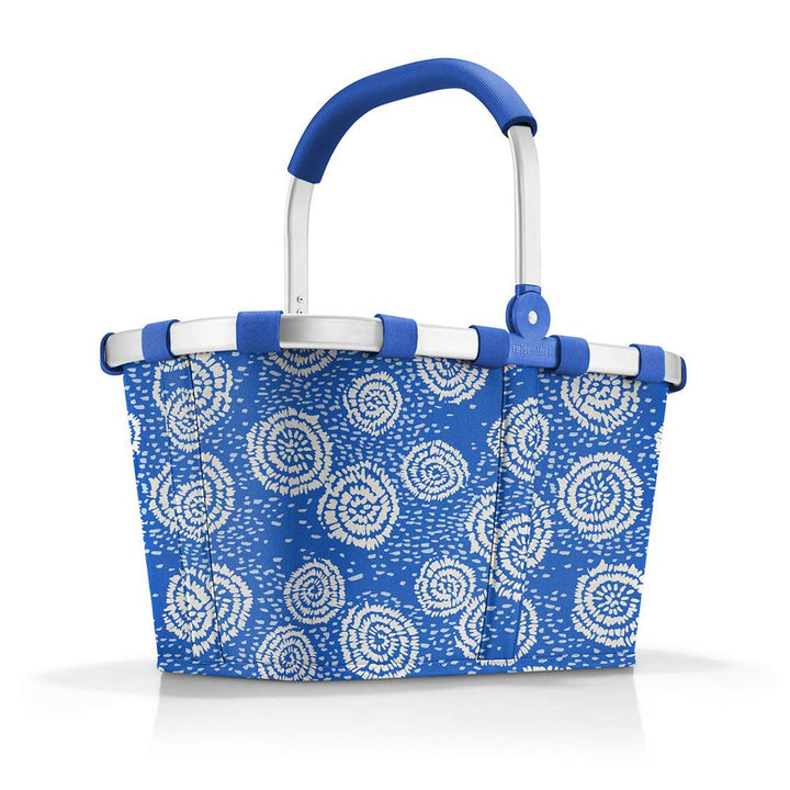 reisenthel carrybag Batik Blue – Stabiler Einkaufskorb mit viel Stauraum und praktischer Innentasche