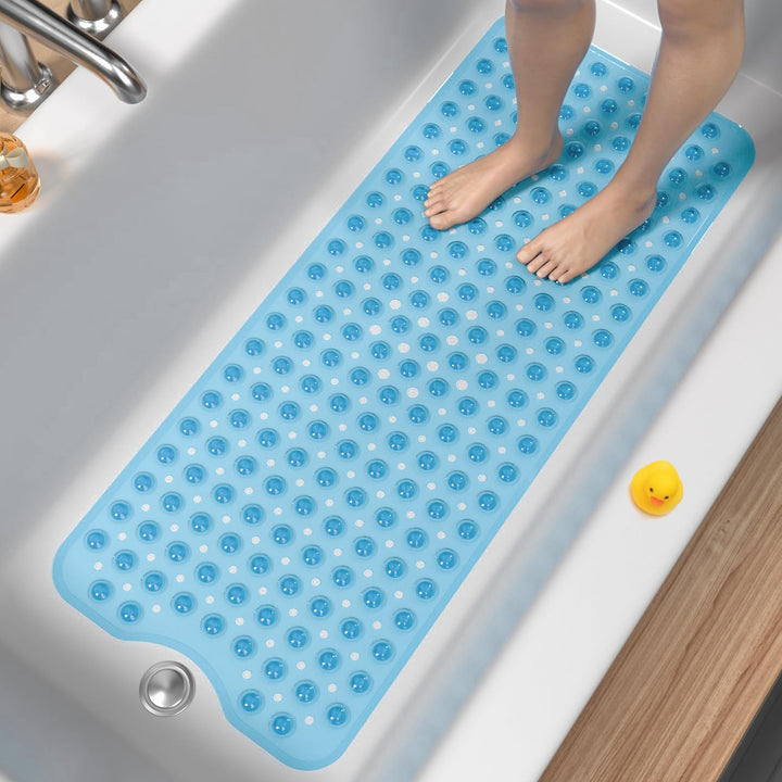 HITSLAM Badewannenmatte rutschfest, 101 x 40cm Extra Lange Antirutschmatte Badewanne, Duschmatte rut