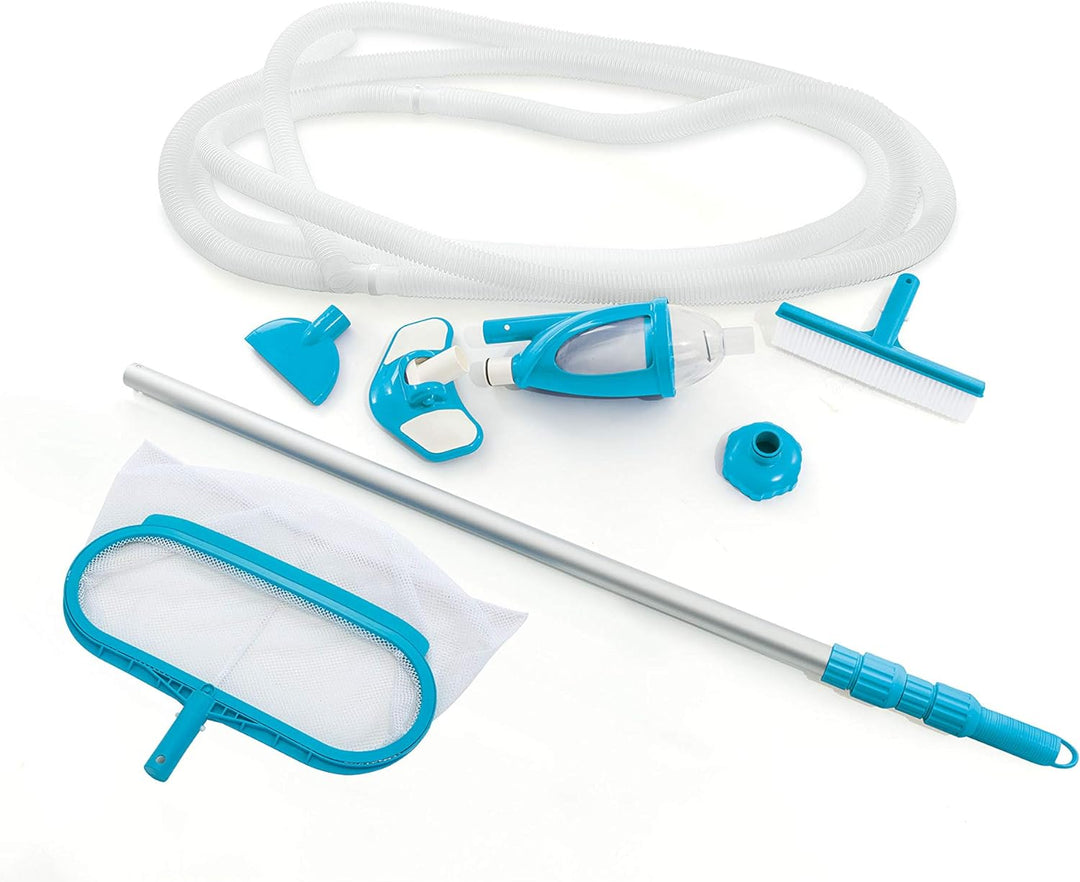 Intex Deluxe Pool Maintenance Kit - Poolzubehör - Pool Reinigungsset - 5-teilig, Mehrfarbig 5-teilig
