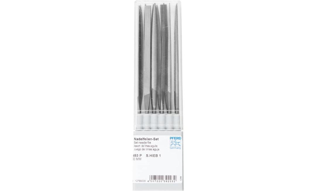 PFERD Präzisions-Nadelfeilen-Set, 12-teilig | Schweizer Hieb 1, 160mm | 12799009 – für die mittlere