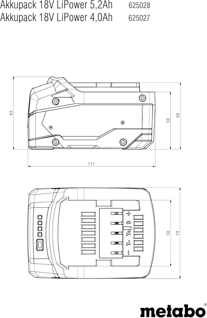 Li-Power Akkupack 18 V - 4,0 Ah
