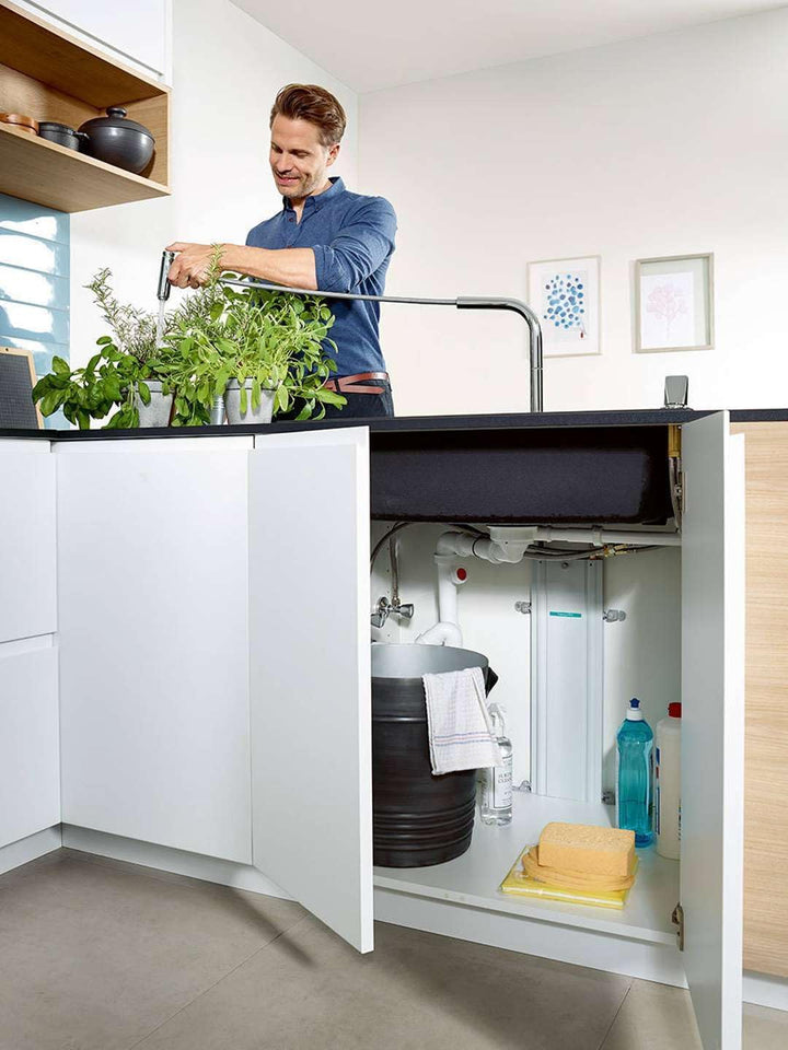 hansgrohe Küchenarmatur Metris Select mit Schlauchbox (Wasserhahn Küche 110°oder 150° schwenkbar, ho