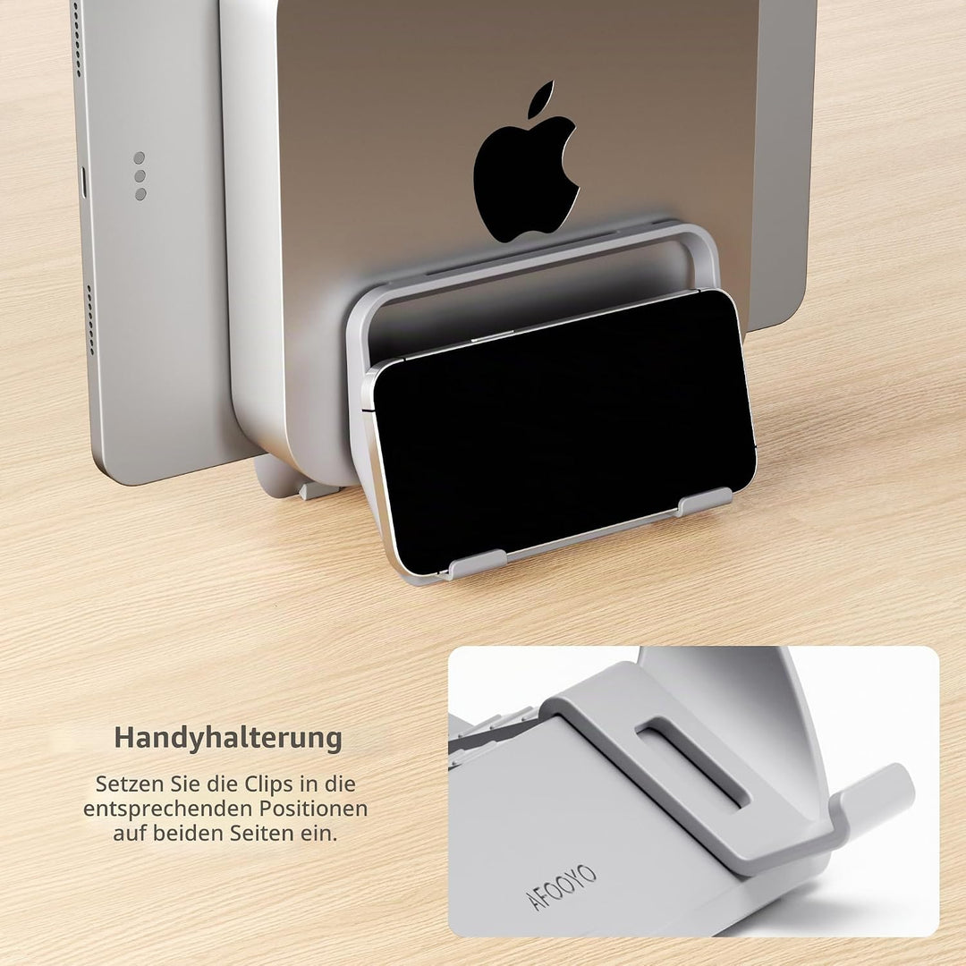 AFOOYO Mac mini Ständer - ABS Vertikale Halterung Desktop Ständer, Universal Fit für Mac mini 2010-2
