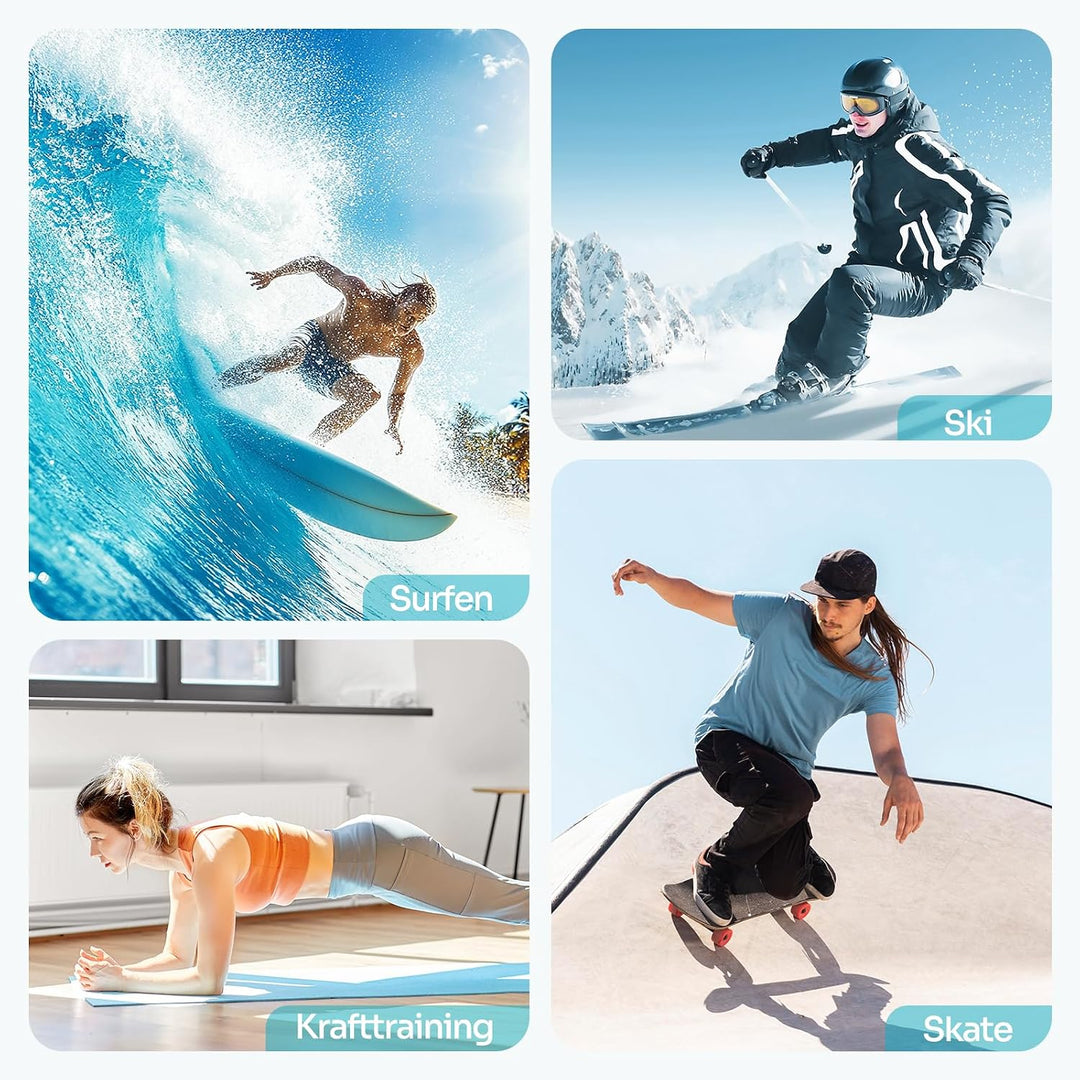Sportneer Balance Board Erwachsene, 7-in-1 Surfin Balanceboards Holz | Wackelbrett Gleichgewichtstra